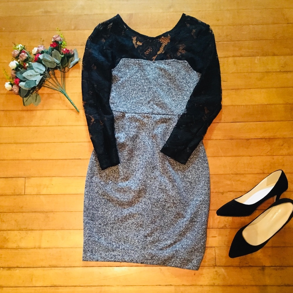French Connection Gray Dress size 2